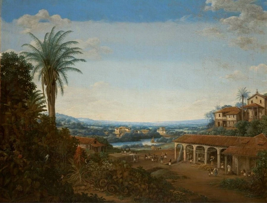 Frans Post Paisagem com plantação,