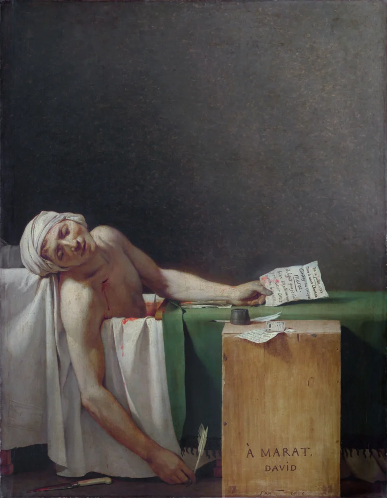 Jacques Louis David Marat assassinated Google Art Project 2FXD